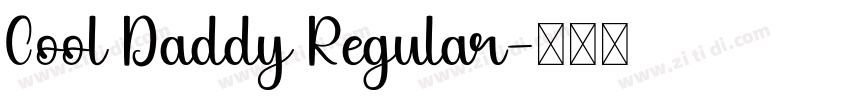 Cool Daddy Regular字体转换